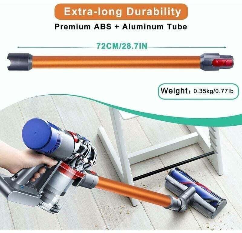 Ersatz-Verlängerungsrohr für Dyson V11 V15 V10 V8 V7 Staubsauger, Verlängerungsrohr-Zubehör ist 72 cm lang, orangefarben...