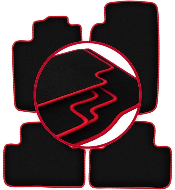 CARLUX-RED Autofußmatten für: Opel Vectra B Fließheck, Limousine, Kombi, Liftback (1996-2001)