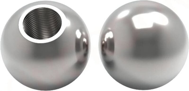 20 Stück Gewindestahlkugeln, 10 mm Ersatz-Chromstahlkugeln, M4-Gewinde für das magnetische Kugelkopfsystem des Kossel K8...