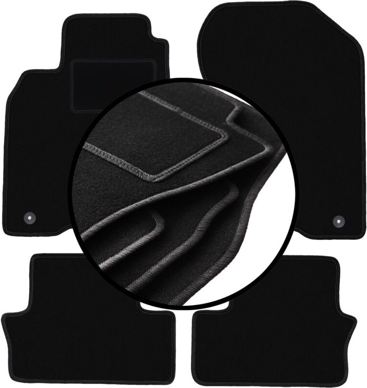 Komplettset Veloursmatten für: Honda Insight II Fließheck (2009-2014)
