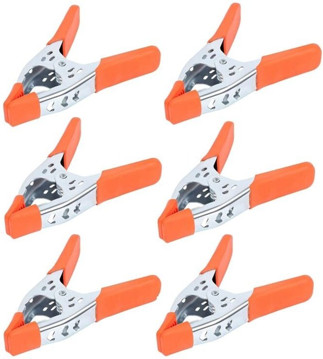 Thumbnail - 6 Stück 6-Zoll-Federklemmen, robuste Metallklemmen, 2,5-Zoll-Backenöffnung