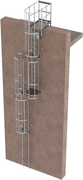 Matisère - Ortsfeste Steigleitern - Steighöhe von 11,9 bis 12m - CRINO-SFP/106