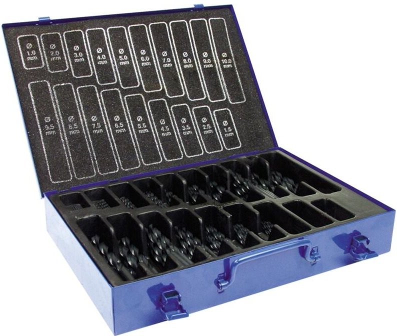 Thumbnail - Forum Spiralbohrer-Satz DIN 338 N HSS, rollgewalzt, 1-10,0 mm, 170-tlg.