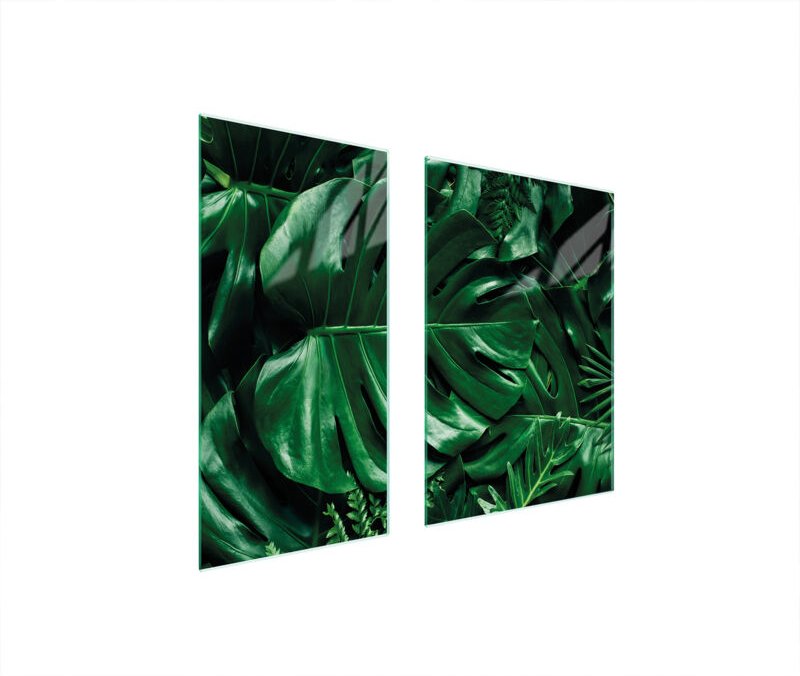 GLASSCHUTZPLATTE BOARD 75x52 MONSTERA