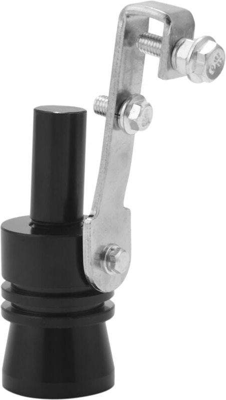 Thumbnail - Aluminium-Turbo-Sound-Whistle-Auspuffrohr-Endrohr BOV-Abblasventil-Simulator Schwarz (Größe XL)
