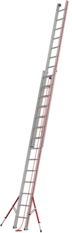 Hymer Seilzugleiter, zweiteilig, 2x14 Sprossen, Länge eingef. 4,18 m / ausgef. 7,26 m