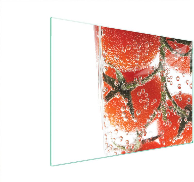GLASSCHUTZPLATTE FÜR HERD 70x52 TOMATEN