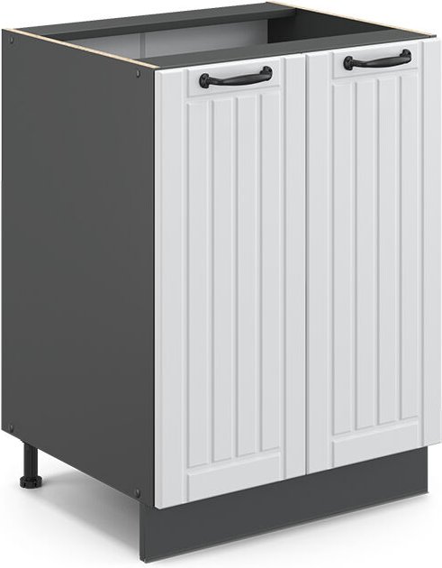 Küchenschränke Fame-Line, Weiß Landhaus, 60 cm ohne Arbeitsplatte, Vicco