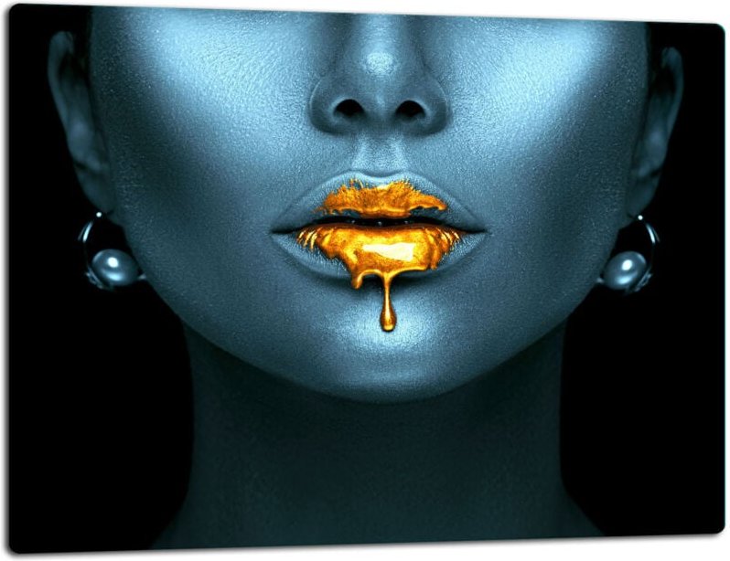 Glasschild Schneidebrett 52x40 Schnichte