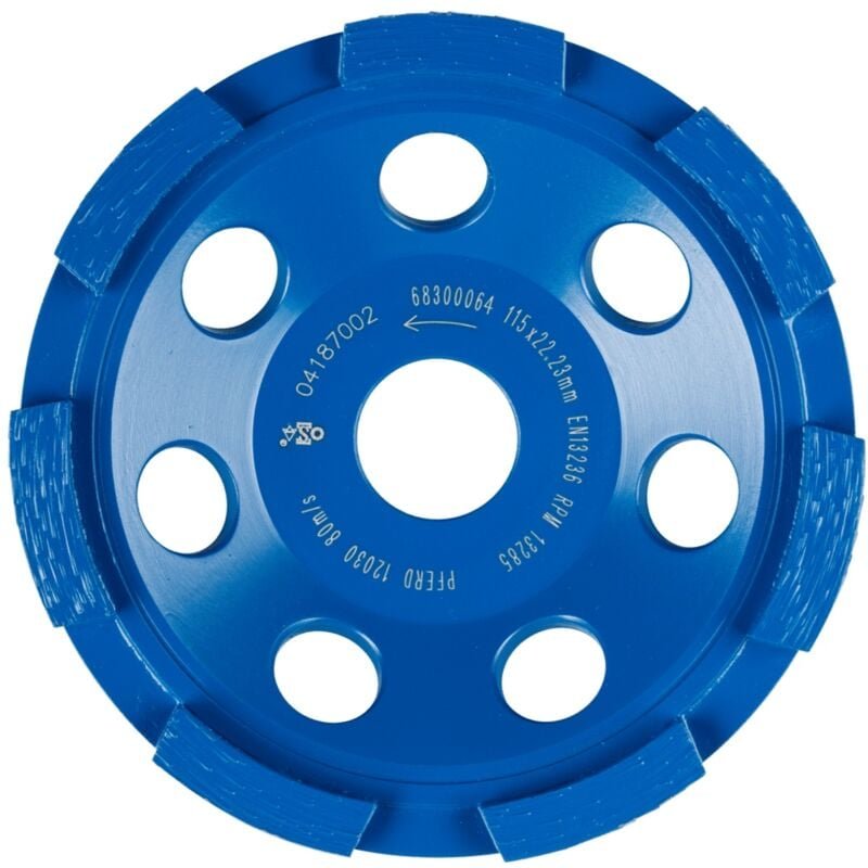 Pferd - Diamant-Teller dcw 1R psf 115x6x22,23 mm zum egalisieren von Beton und Estrich