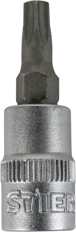 Thumbnail - Torx-Bit-Steckschlüsseleinsatz 1/4' mit Bohrung, tx 20 - Stier