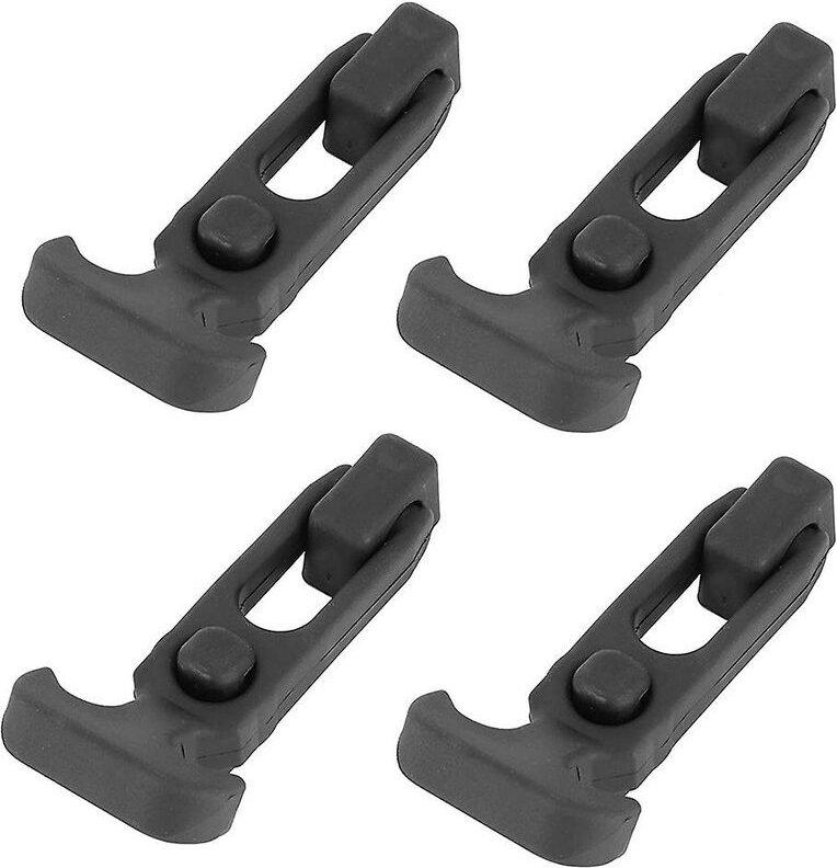 Woosien - 4 Stück T-Griff Reißverschluss T-Griff Werkzeugkastenschloss Gummihaubenverriegelung für Anhänger Golfwagen Di...