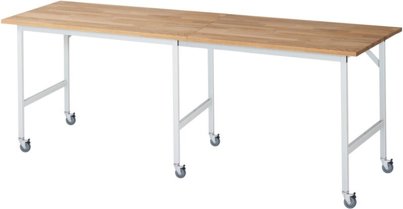 Rau Fahrbarer Arbeitstisch Jerry (6 lr), B2500xT800xH900mm, B-Platte-25mm