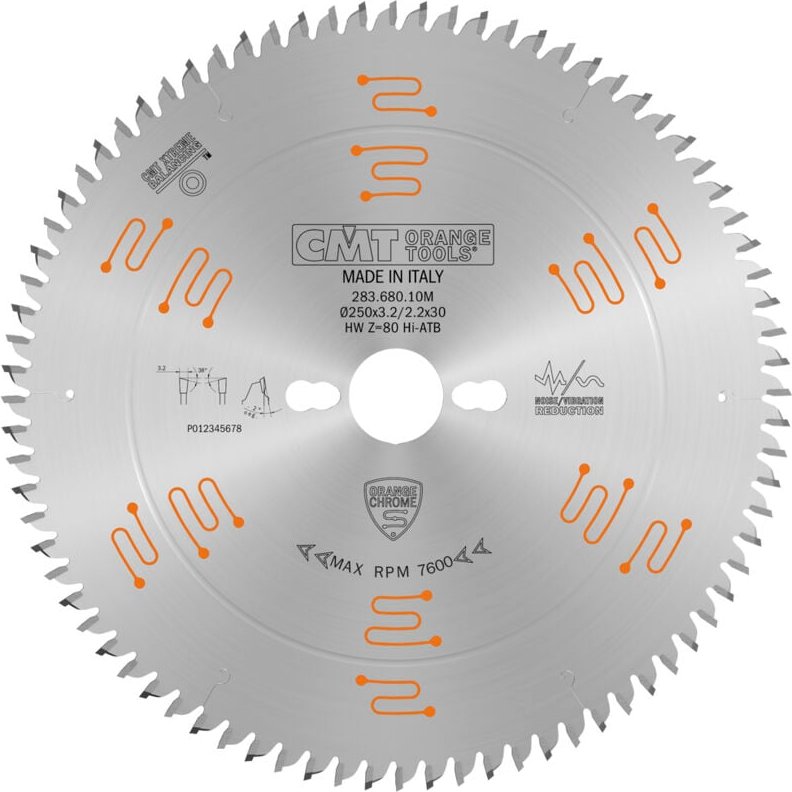 283.696.12M CHROM-PRÄZISIONSBLATT HW 300x3,2/2,2x30 Z96 38°HiATB 2°POS