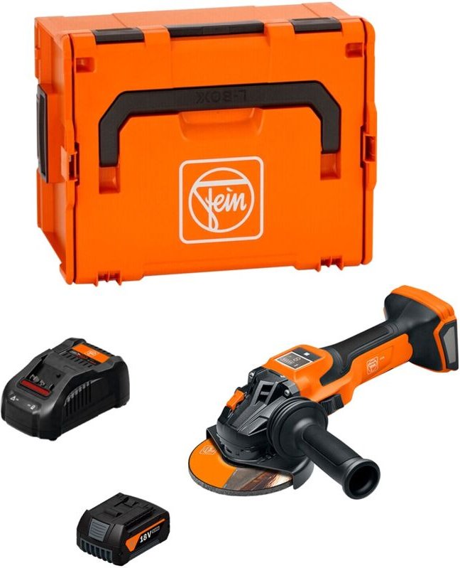 Winkelschleifer FEIN CCG 18-125-15 AS (1 x 5,0 Ah + GAL1880CV + L-Boxx 238)