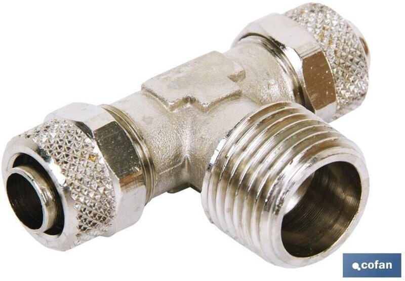 Konisches T-Stück mit Außengewinde t10/8 - r1/8