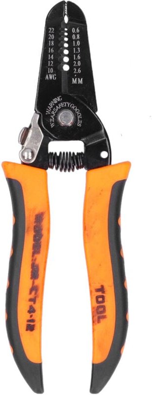 Ej.life - 7-Zoll Abisolierzange, 0,6-2,6 Mm Werkzeugstahl-Abisolierzange, für Kabelschneiden und Außeneinsätze, JM‑CT4‑1...