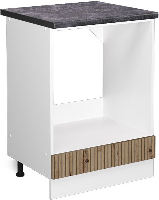 Vicco - Herdumbauschrank R-Line, Artisan-Eiche, 60 cm , ap Anthrazit