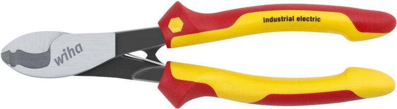 Wiha - Kabelschneider Industrial electric mit ein- und ausschaltbarer Öffnungsfeder 210 mm, 8 1/4' (43663)