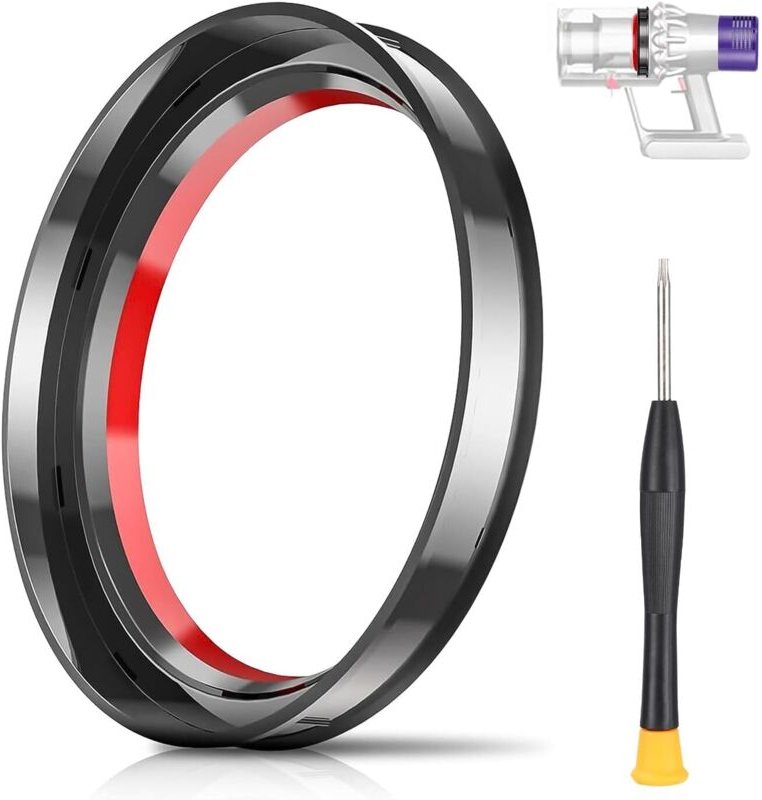 2 Stück Dichtungsring für Dyson V10, Staubbehälter für Dyson V10 Teil Zubehör, Ein kostenloser T8-Schraubendreher, Ersat...