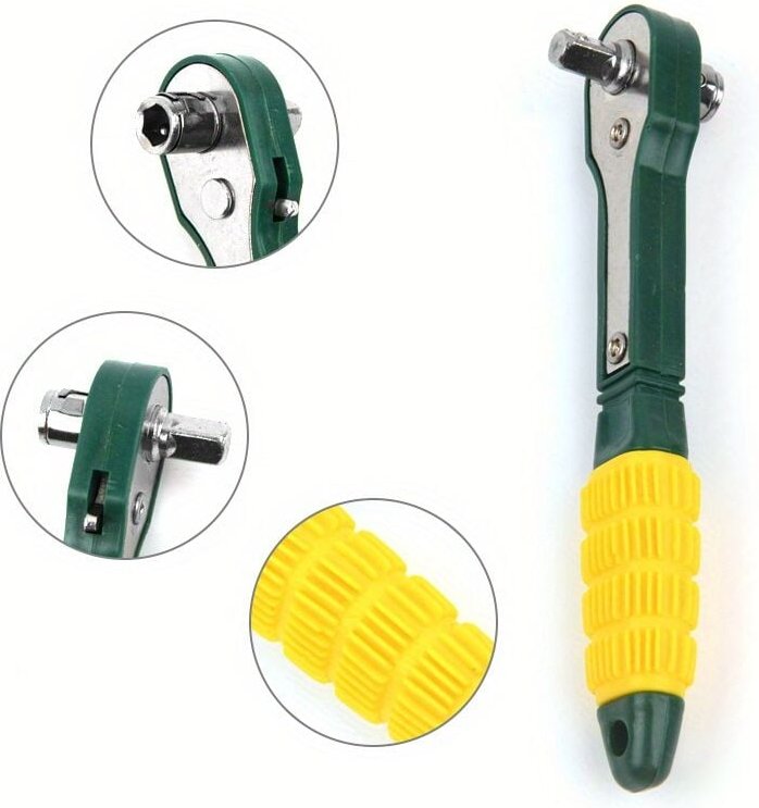 1 Stück 1/4 Ratschenschaft-Schraubendreher, Schnell-Steckschlüssel-Werkzeug, Mini-verstellbares Heim-Reparatur-Werkzeug