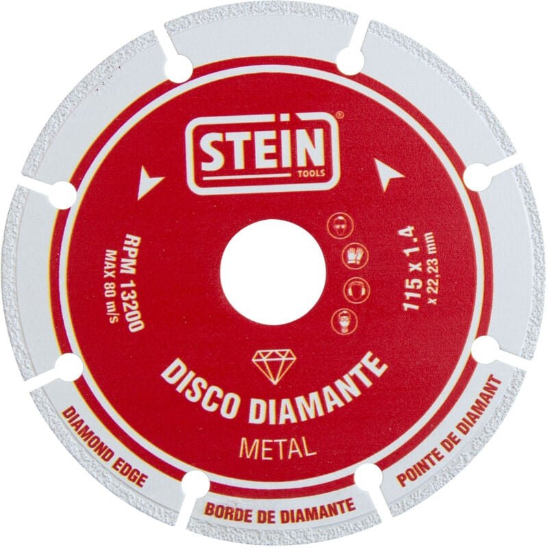 Diamantscheibe aus segmentiertem Metallkrug, 115 mm