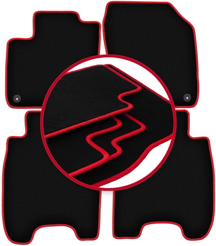 CARLUX-RED Auto-Fußmatten für: Honda Civic IX Fließheck (2012-)