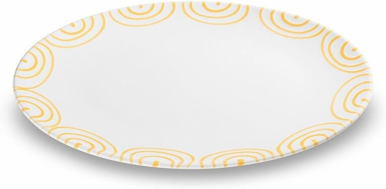 Gmundner Keramik - Gelbgeflammt, Platte oval (33x26cm)