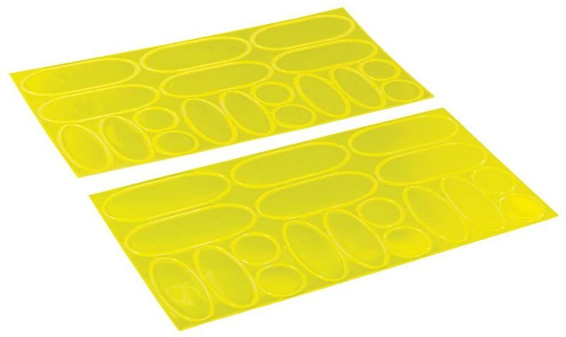 Reflektierende Aufkleber in Signalfarbe, 36er-Pckg. 36er-Pckg.