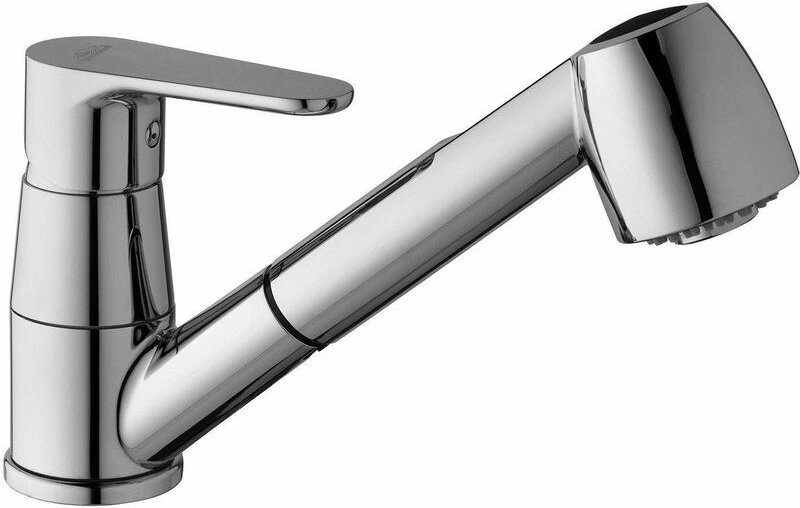 Paffoni - Spültischbatterie mit ausziehbarer Dusche Green GR183CR Chrom