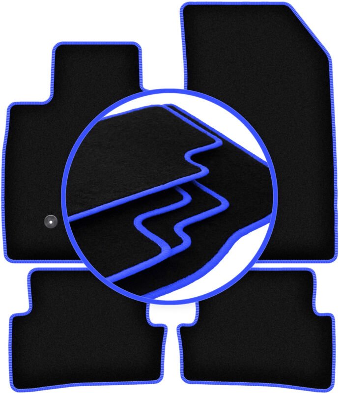 CARLUX-BLUE Autofußmatten für: Renault Clio III Grandtour, Kombi, Fließheck (2005-2012)
