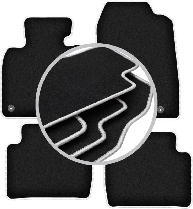 CARLUX-SILVER Autofußmatten für: Mazda CX-5 II SUV (2017-)