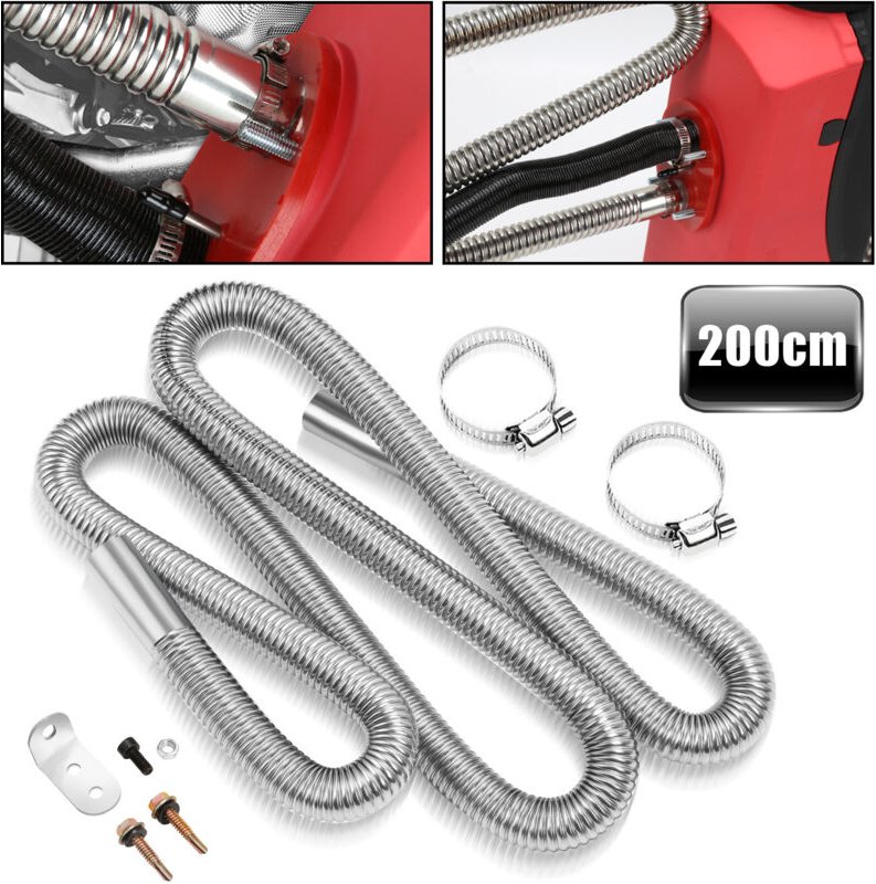 Swanew - 200cm Abgasschlauch Abgasrohr Edelstahl Diesel Standheizung Auspuffrohr Heizgeräte Zubehör