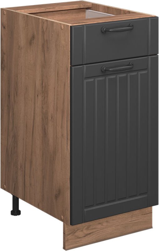 Küchenunterschrank Fame-Line, Dunkelgrau, 40 cm , AP Anthrazit, Vicco