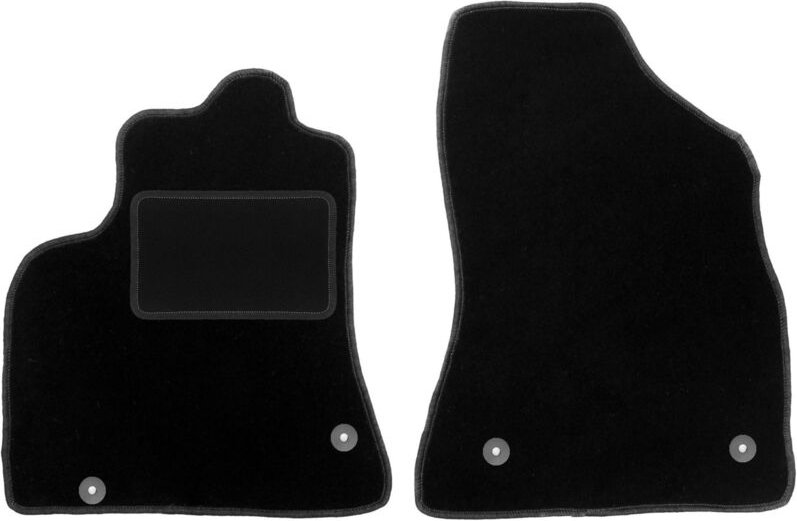 Vordere Matten schwarz für: Peugeot Partner II 5-Sitzer (2008-2018)