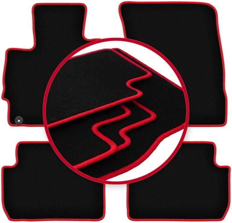 CARLUX-RED Autofußmatten für: Mitsubishi Eclipse Cross SUV (2017-)