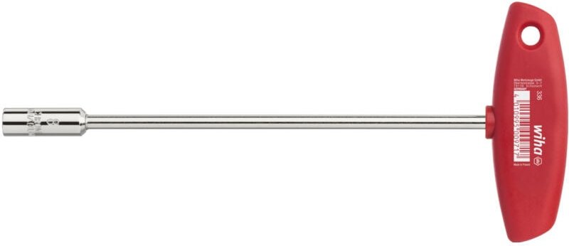 Wiha - Steckschlüssel mit Quergriff Sechskant glanzvernickelt 7,0 mm (00968)