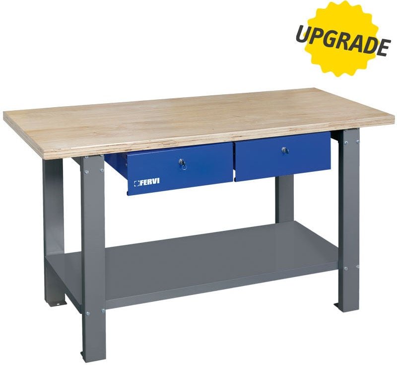 Werkbank Werktisch Arbeitisch Montagewerkbank Arbeitplatte Holz Fervi B022/15