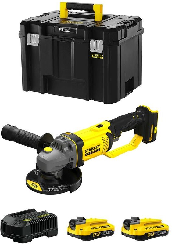 Stanley - Mini-Schleifer FatMax SFMCG400D2T (2 x 2,0 Ah + Ladegerät + tstak vi)