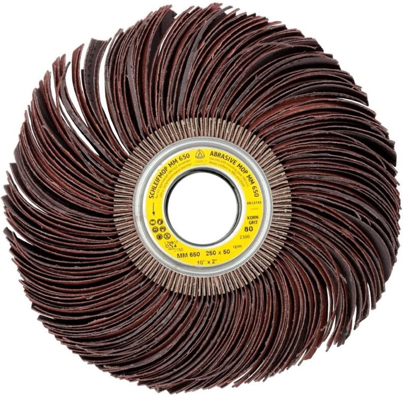 Thumbnail - Klingspor MM 650 Schleifmopräder LS 309 JF, 250 x 100 x 43,1 mm Korn 180