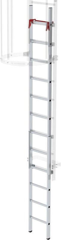 Günzburger Steigtechnik - Notabstiegsleiter Alu-blank 12 Sprossen für Steigleitern - 062446