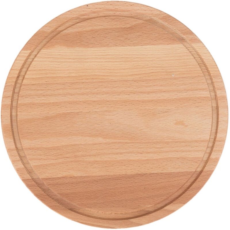 Rundes Holzschneidebrett mit Nut ∅22 – Buche