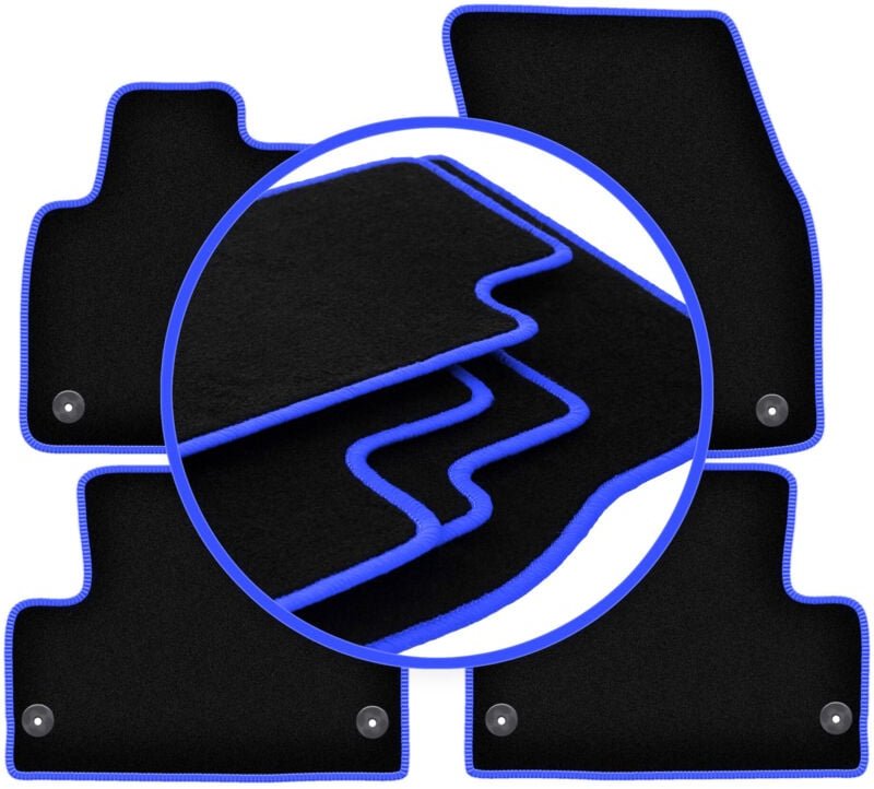 CARLUX-BLUE Autofußmatten für: Range Rover Evoque SUV (2011-2018)