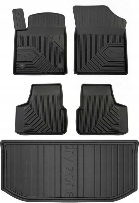 Thumbnail - SET 77 Fußmatten und Matte Skoda Citigo Schrägheck 2011-2019 d