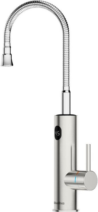 Thumbnail - Wasserhahn mit Durchlauferhitzer, 3200W Electric Wasserhahn Küche led Digitalanzeige Küchenarmatur Edelstahl 360° Flexib...
