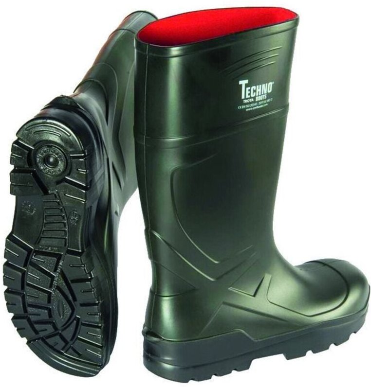 Stiefel 35334 VOSSO PU, S5, Grün Gr. 45 TECHNO BOOTS