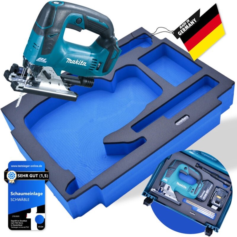 Schaumeinlage Schaumstoffeinlage für Makita Akku-Stichsäge DJV182 - Schwäble