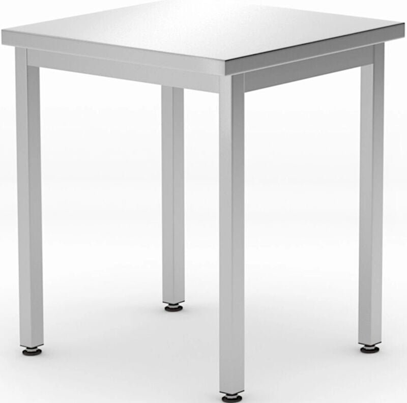 Tischarbeitsplatte für Küche zentral aus Stahl Budget Line 600 x 600 x 850 mm - Hendi 817056