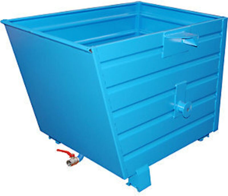 Bauer Späne-Stapelkipper BSS 70, lackiert, Lichtblau