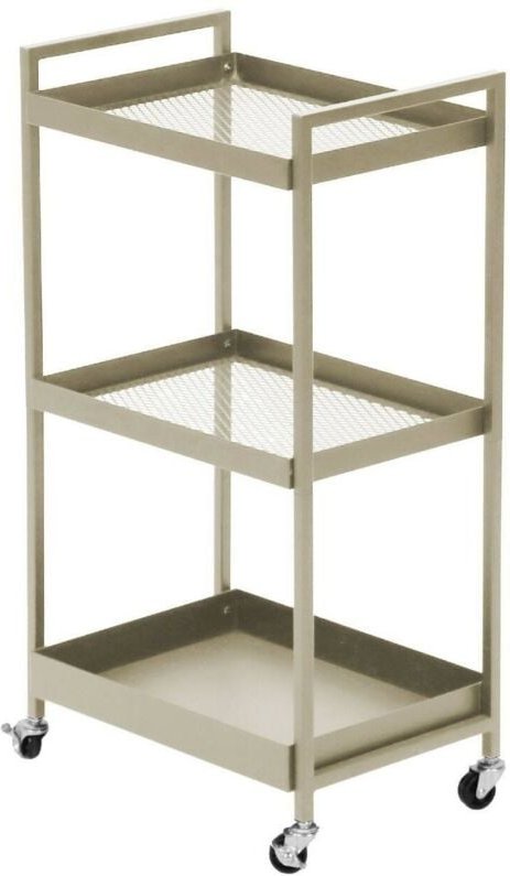 Dmora - Küchenwagen Limone, Lebensmittelschrank, mobile Kücheninsel, Lebensmittelhalterstruktur mit Schubladen, 43x30 h8...